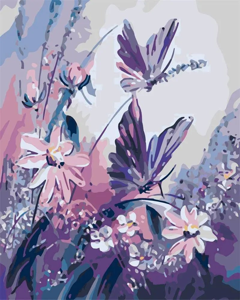 Paint by Numbers Kit - Purple Butterfly