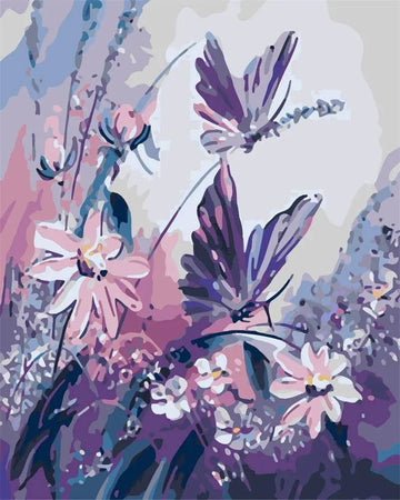 Paint by Numbers Kit - Purple Butterfly
