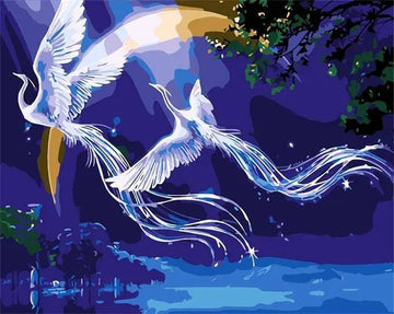 Paint by Numbers Kit - Purple Heaven and Majestic Birds