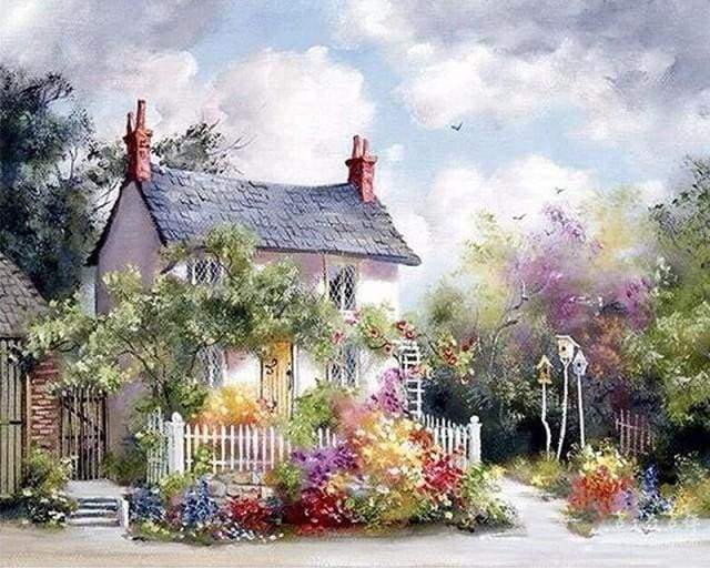 Paint by Numbers Kit - Quiet neighbourhood