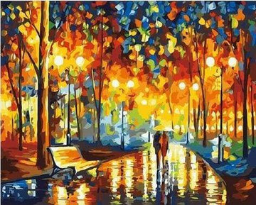 Paint by Numbers Kit - Rain at the Park