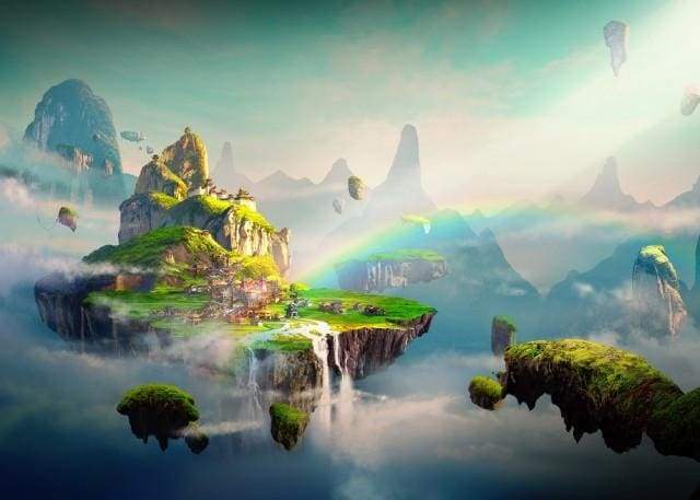 Paint by Numbers Kit - Rainbow Mountains