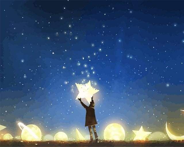 Paint by Numbers Kit - Reaching the Stars
