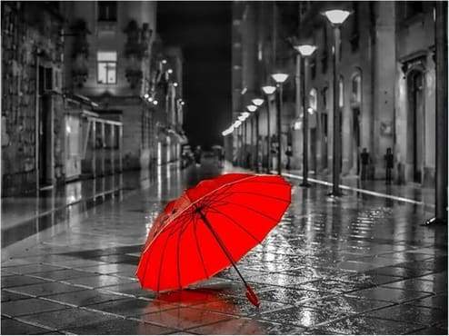 Paint by Numbers Kit - Red Umbrella