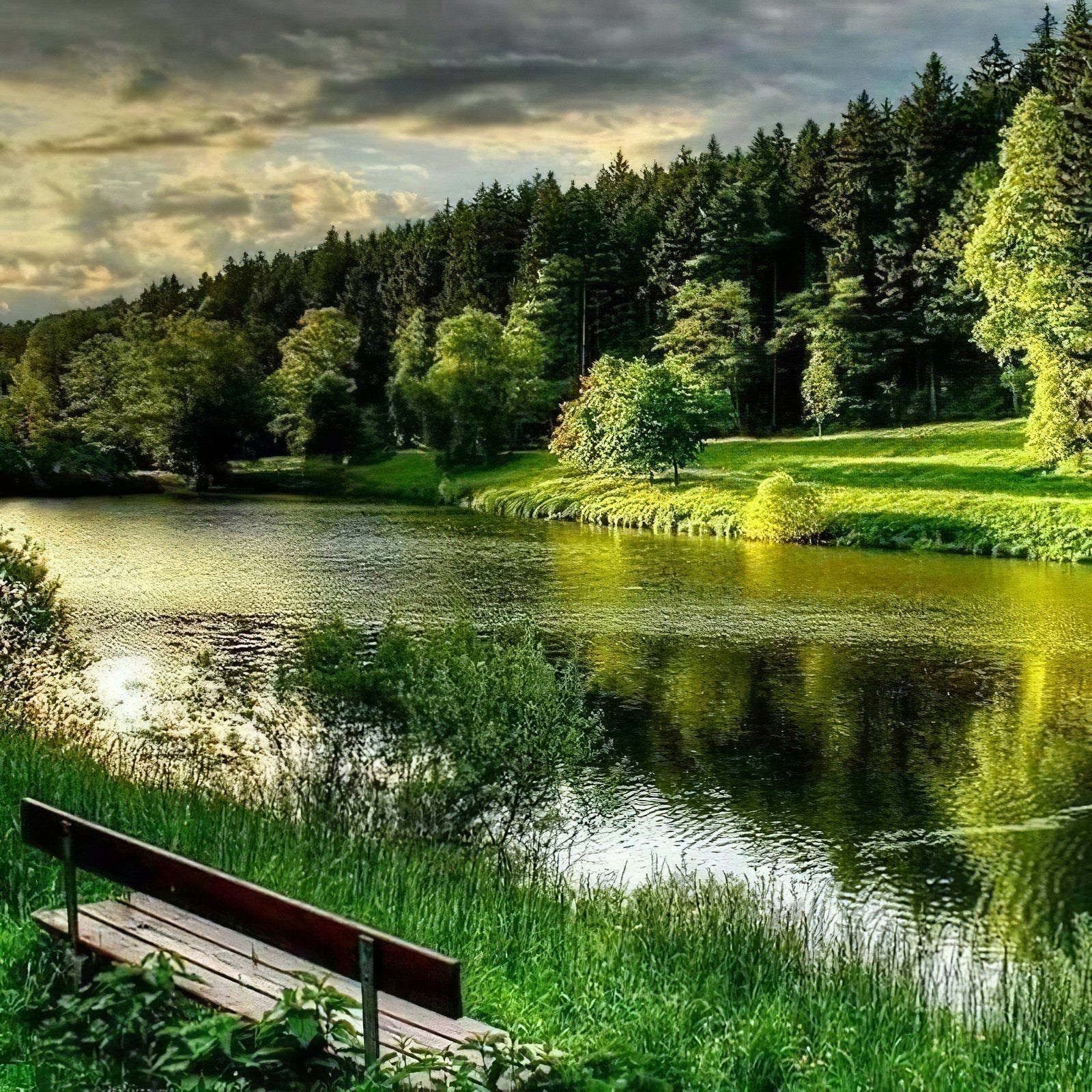 Diamond Paintings - River And Natural Forest