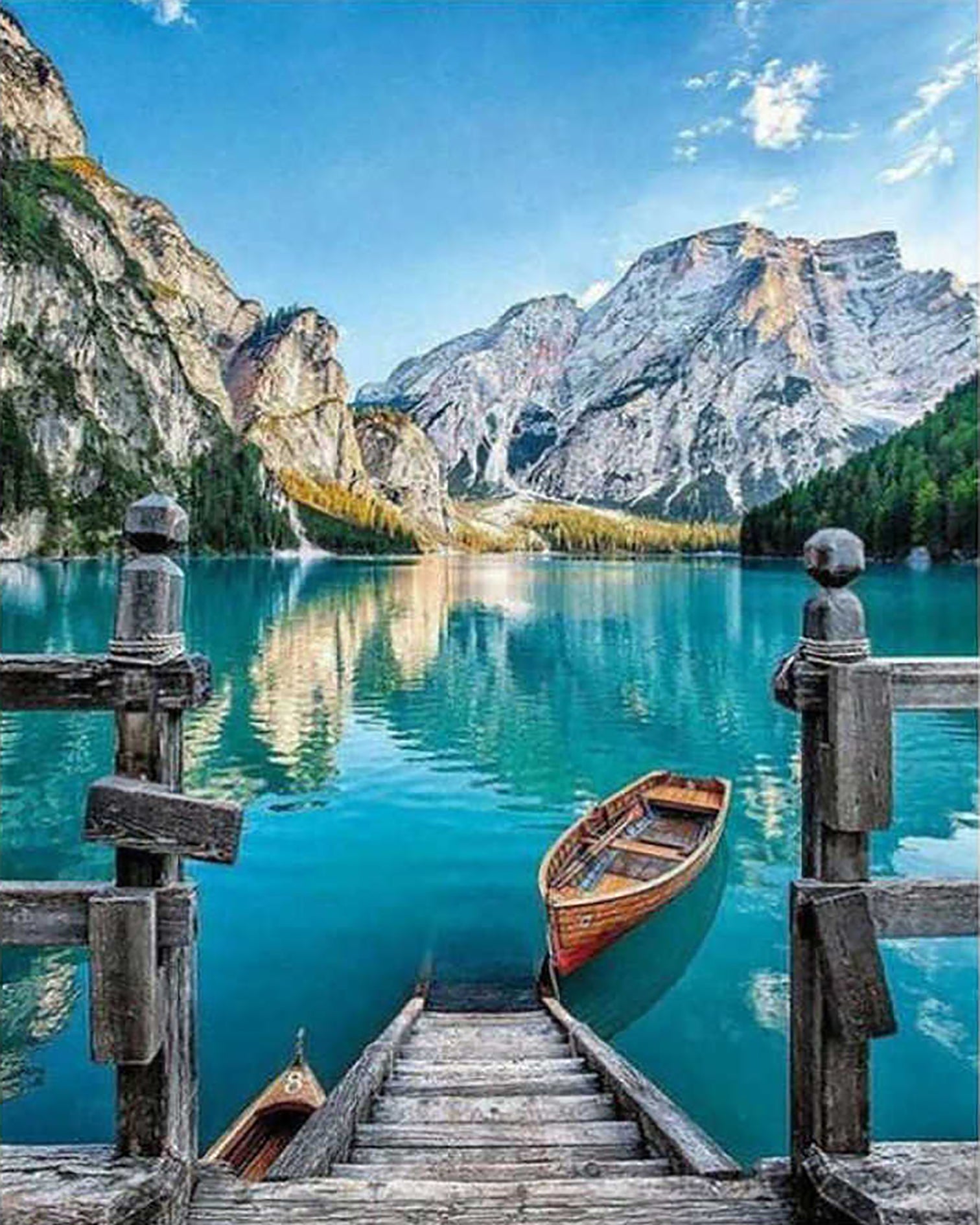 Paint by Numbers Kit - River and Mountain