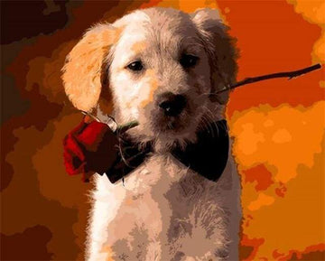 Paint by Numbers Kit - Romantic Dog