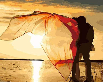 Paint by Numbers Kit - Romantic Love near the seaside