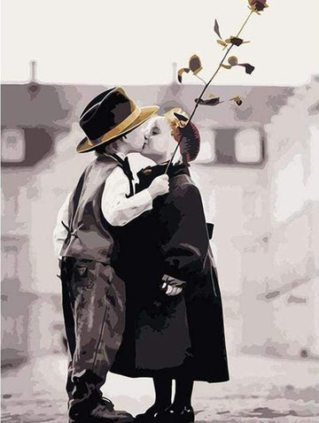 Paint by Numbers Kit - Romantic kids