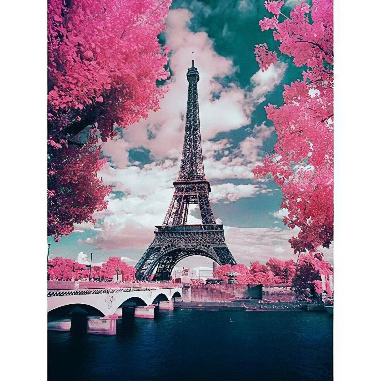 Diamond Paintings - Rosey View Of Eiffel Tower