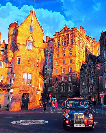 Paint by Numbers Kit - Rue Edinburgh