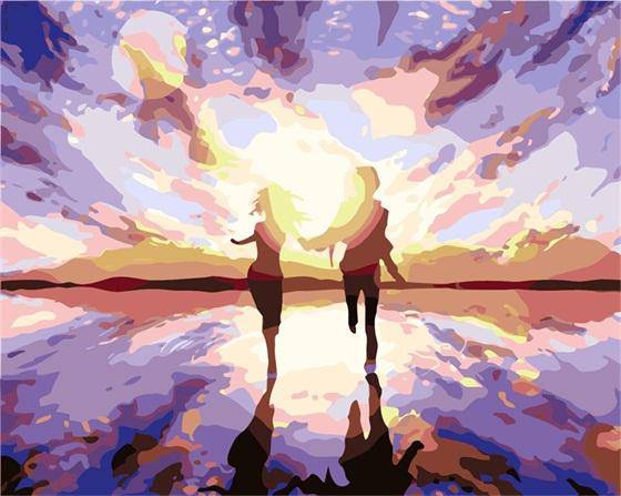 Paint by Numbers Kit - Running Beauty Towards Sun