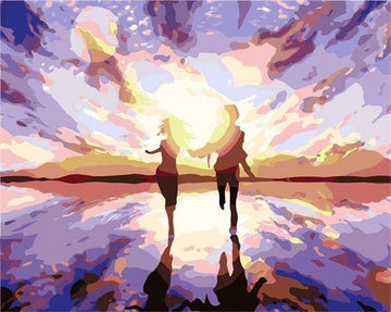 Paint by Numbers Kit - Running Beauty Towards Sun