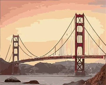 Paint by Numbers Kit - San Francisco Golden Gate Bridge