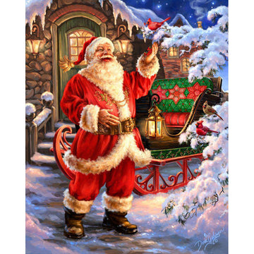Diamond Paintings - Santa Claus Christmas House