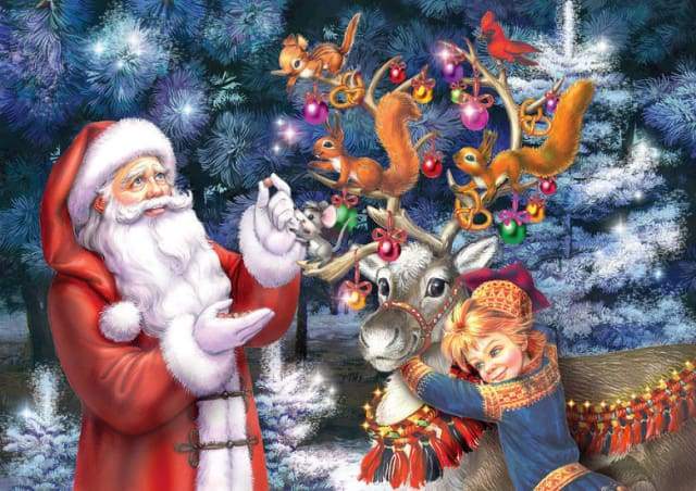Paint by Numbers Kit - Santa Claus Christmas Time