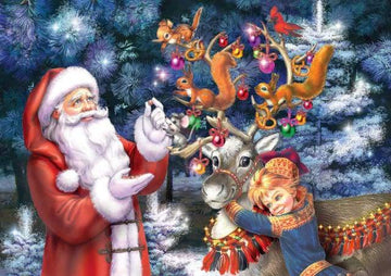 Paint by Numbers Kit - Santa Claus Christmas Time
