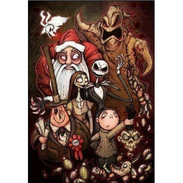 Diamond Paintings - Santa With Halloween Family