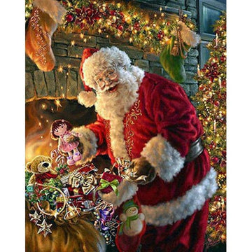 Diamond Paintings - Santa With Lots of Gifts