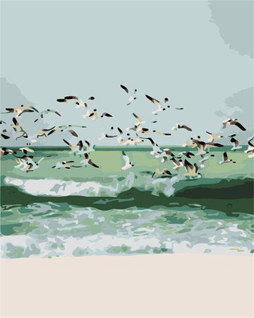 Paint by Numbers Kit - Sea and The Birds
