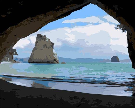 Paint by Numbers Kit - Sea cave