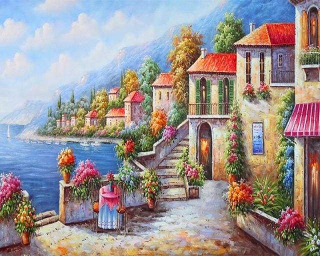 Paint by Numbers Kit - Sea view and nice weather