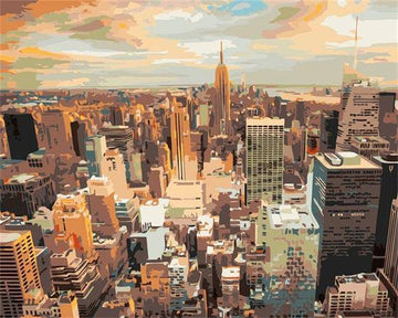 Paint by Numbers Kit - Sky View City
