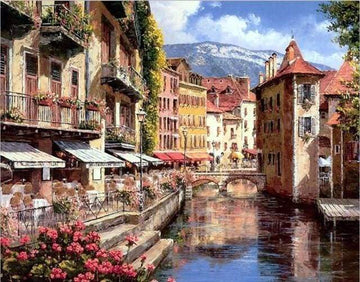 Paint by Numbers Kit - Small Mountain Village