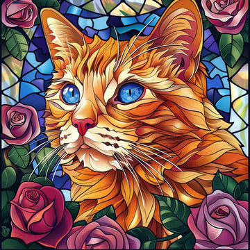 Paint by Numbers Kit - Stained Glass Majesty