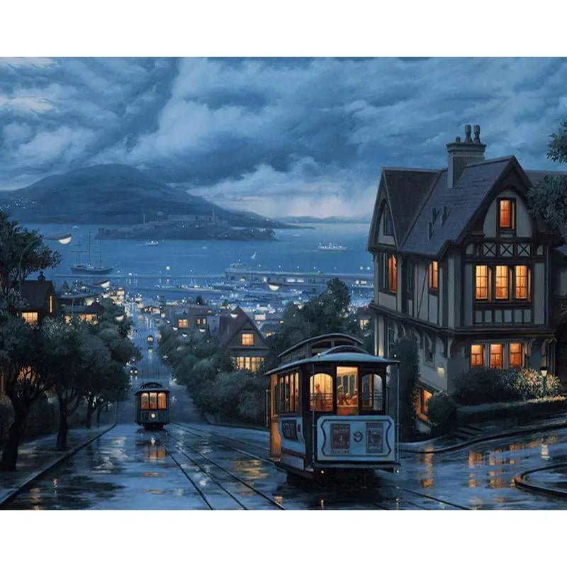 Paint by Numbers Kit - Start Of The Night In A City