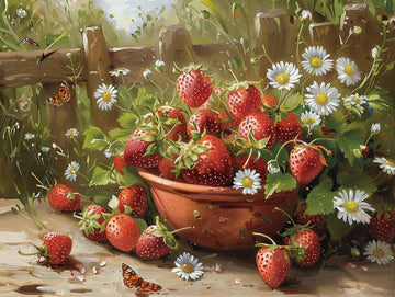 Paint by Numbers Kit - Strawberry Patch
