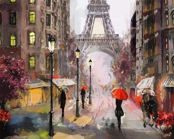 Paint by Numbers Kit - Streets of Paris