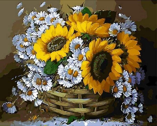 Paint by Numbers Kit - Summer Flowers