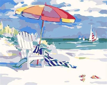 Paint by Numbers Kit - Sun Bath In Beach
