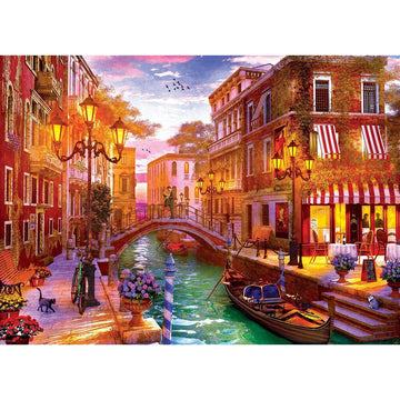 Diamond Paintings - Sunset Venice City Street