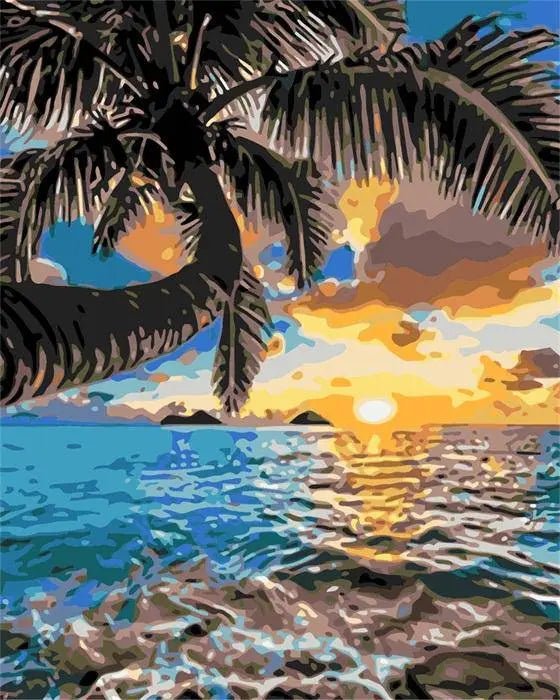 Paint by Numbers Kit - Sunshine Coconut Tree