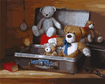 Paint by Numbers Kit - Teddy Bears