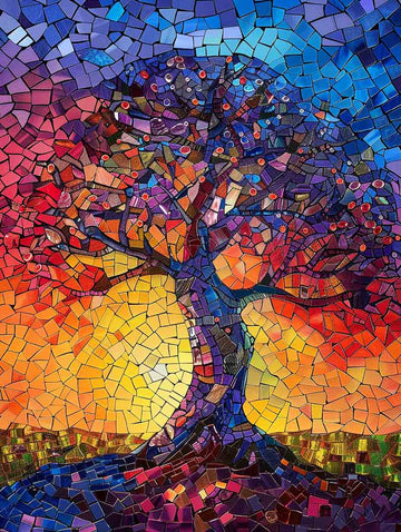 Paint by Numbers Kit - The Dreaming Tree Mosaic