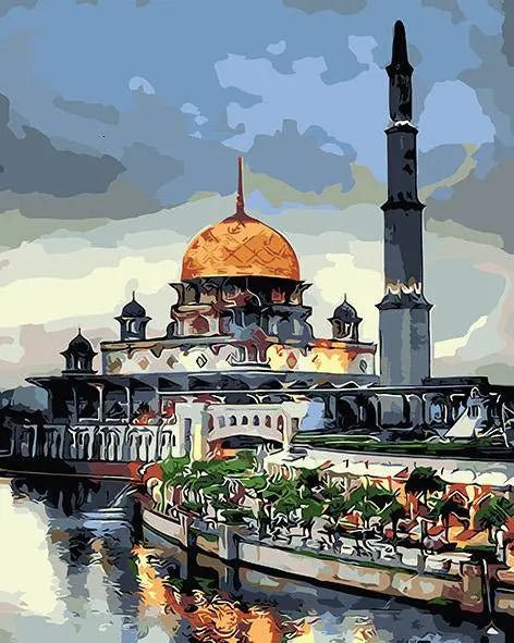 Paint by Numbers Kit - The National Mosque Of Malaysia