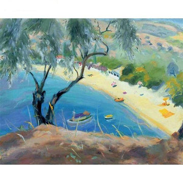 Paint by Numbers Kit - The Sea Seen From A Mountain
