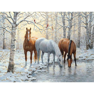 Diamond Paintings - Three Horses