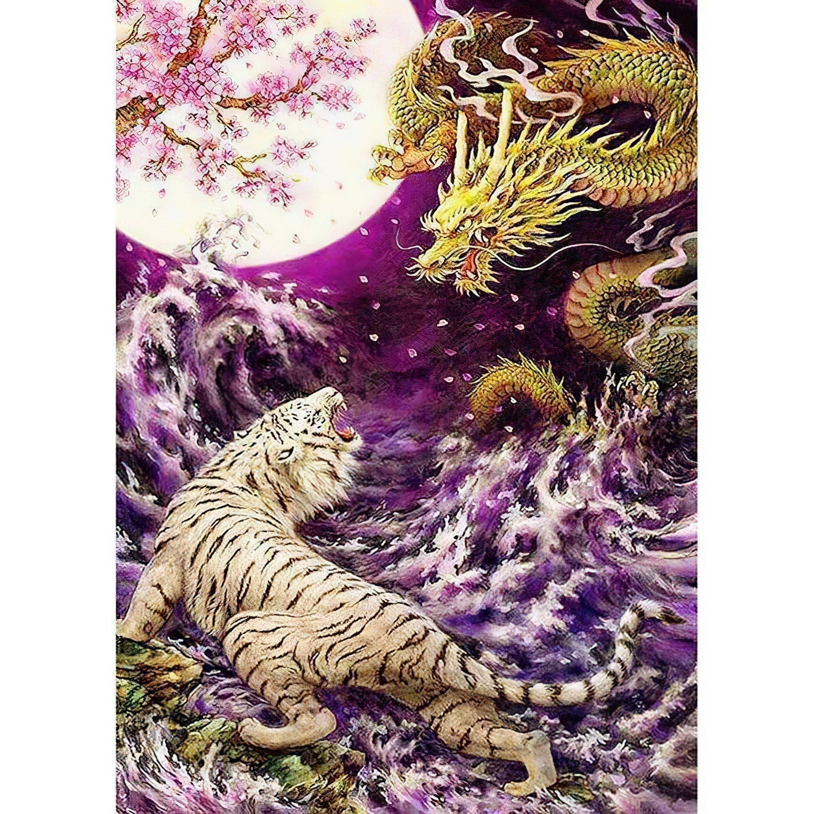 Diamond Paintings - Tiger Fighting With Dragon