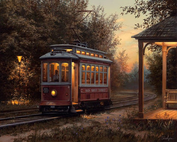 Paint by Numbers Kit - Tram station
