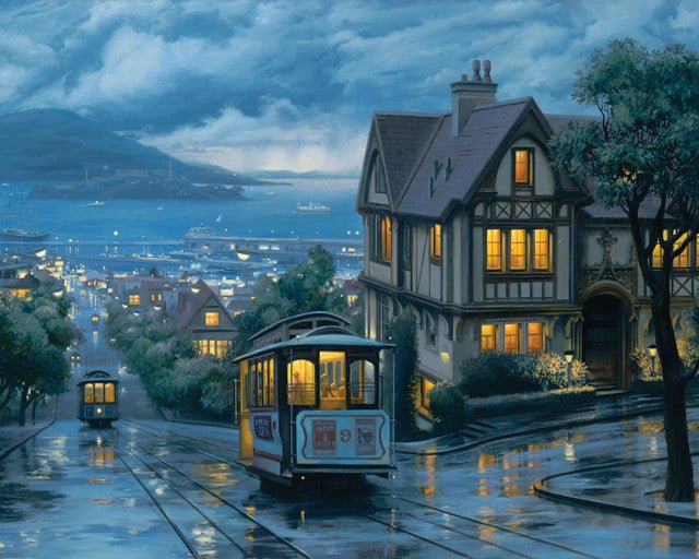 Paint by Numbers Kit - Tramway at dusk