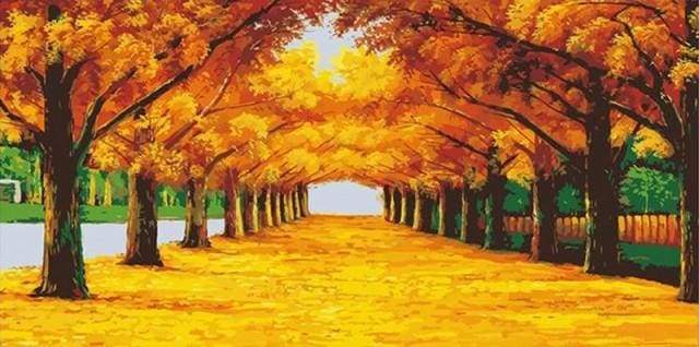 Paint by Numbers Kit - Trees and Sunshine