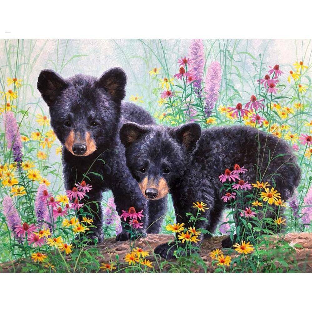 Diamond Paintings - Two Black Bear