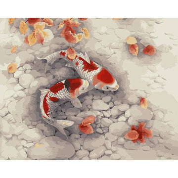 Paint by Numbers Kit - Two Carps