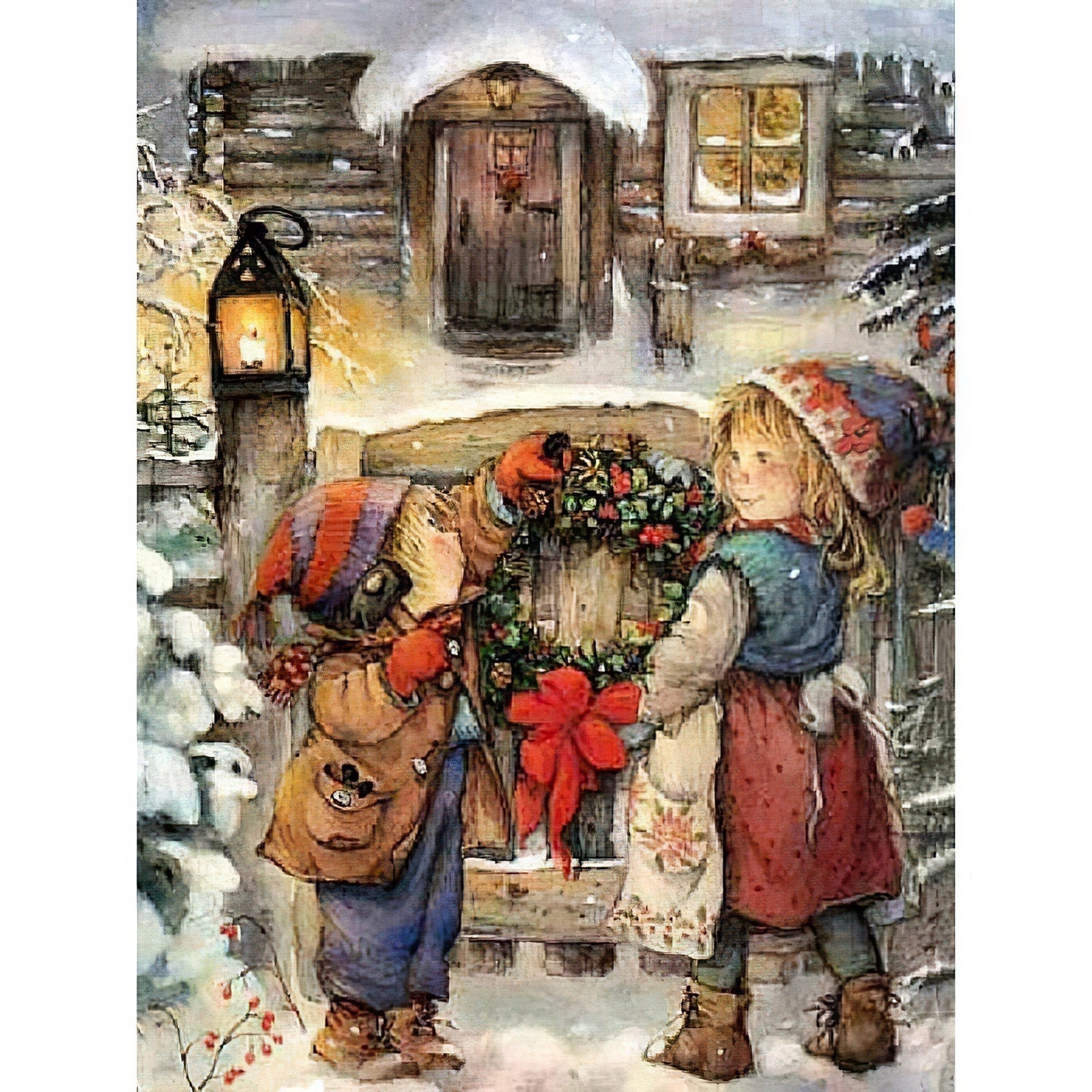Diamond Paintings - Two Friends In Christmas