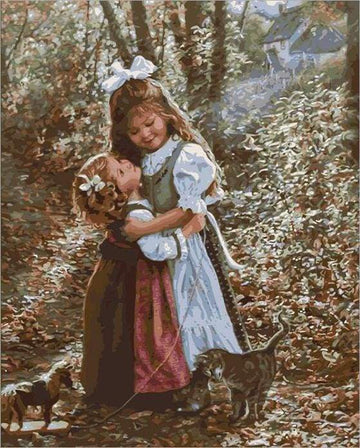 Paint by Numbers Kit - Two Sisters
