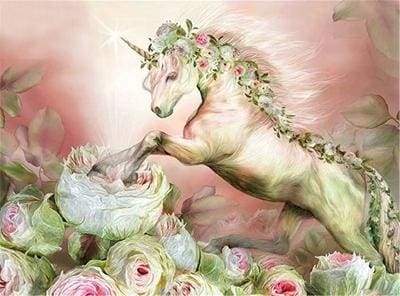 Paint by Numbers Kit - Unicorn and Flowers